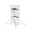 Échafaudage mobile 7 m – structure aluminium et garde-corps
