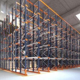 Rayonnage accumulation Maroc – galets en pente pour stockage palette haute densité